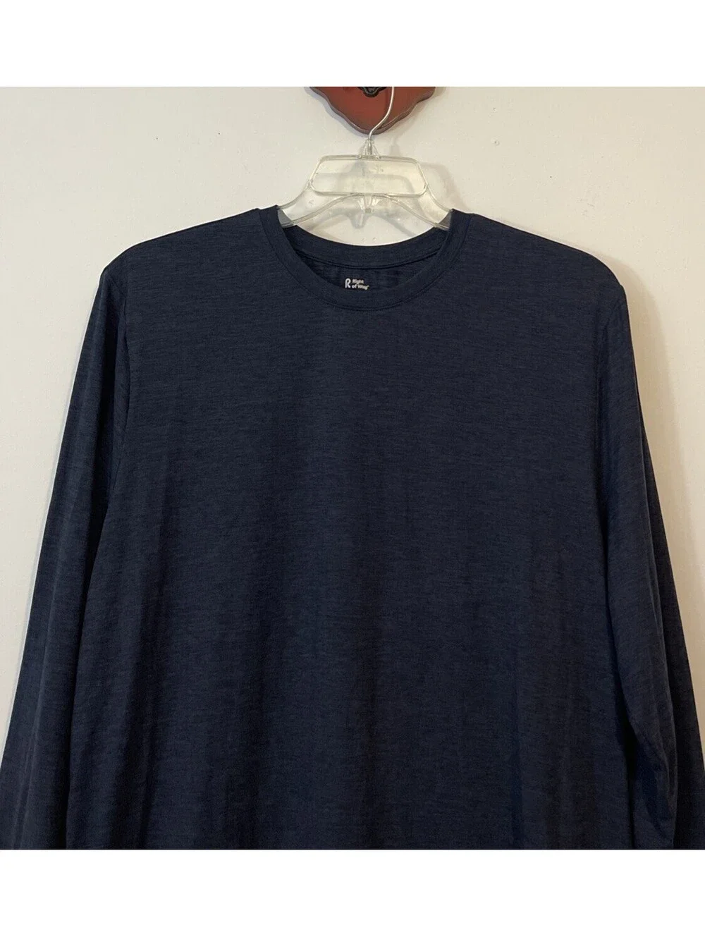 Right Of Way Mens Large Blue Long-Sleeved Lounge Shirt & Jogger Pant Set! A6088